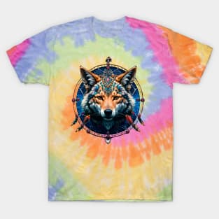 Coyote The Trickster (4) - Trippy Psychedelic Canis T-Shirt
